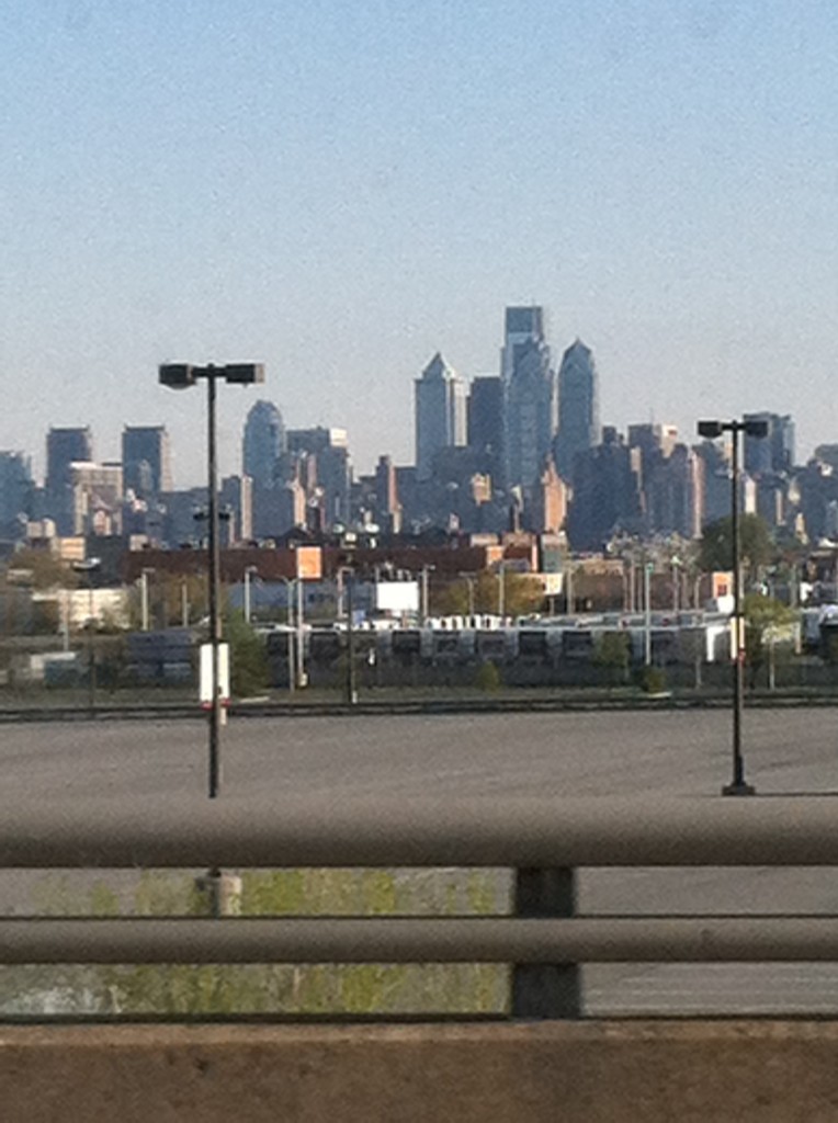Philadelphia Skyline the next morning. 