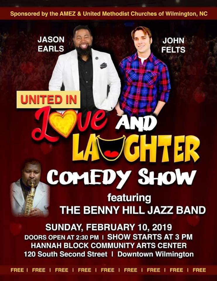 United in Love and Laughter- Wilmington, NC « Clean Getaway Comedy